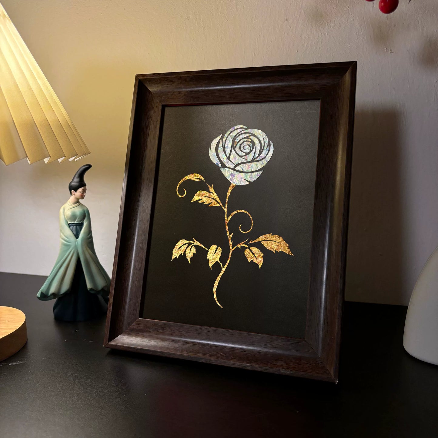 Celestial Dreams Mother-of-Pearl Botanical Frame