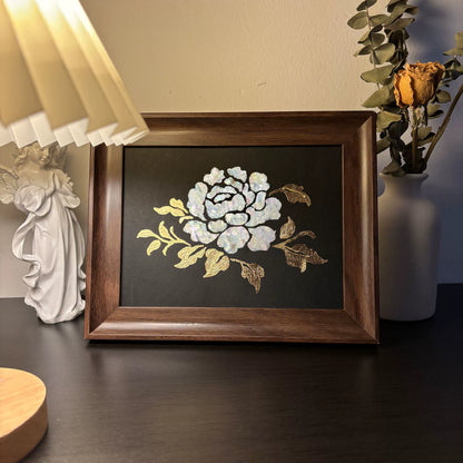 Celestial Dreams Mother-of-Pearl Botanical Frame