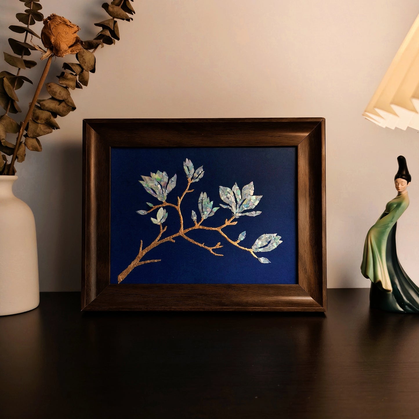 Celestial Dreams Mother-of-Pearl Botanical Frame