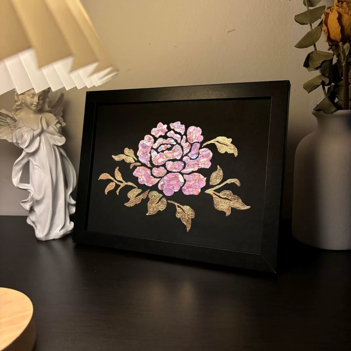 Celestial Dreams Mother-of-Pearl Botanical Frame