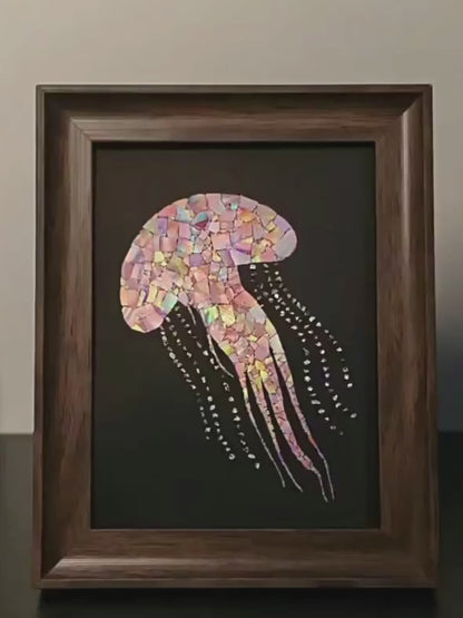 Seevive Jellyfish Celestial Mother-of-Pearl Inlay Art