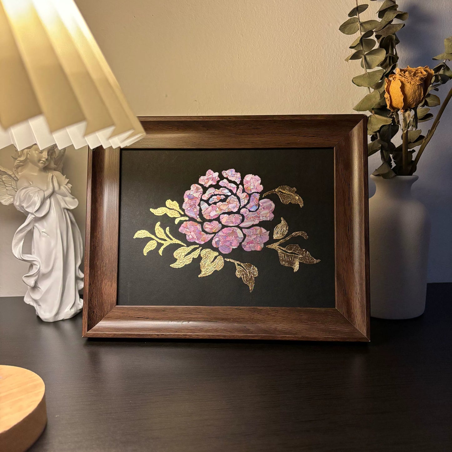 Celestial Dreams Mother-of-Pearl Botanical Frame