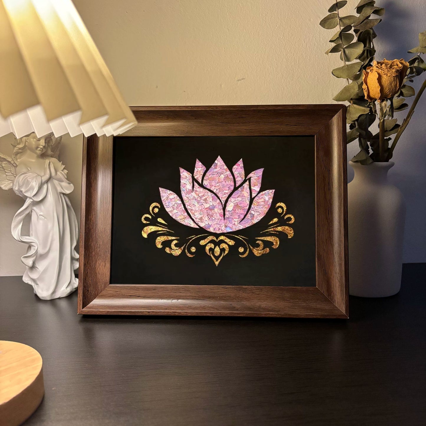 Celestial Dreams Mother-of-Pearl Botanical Frame